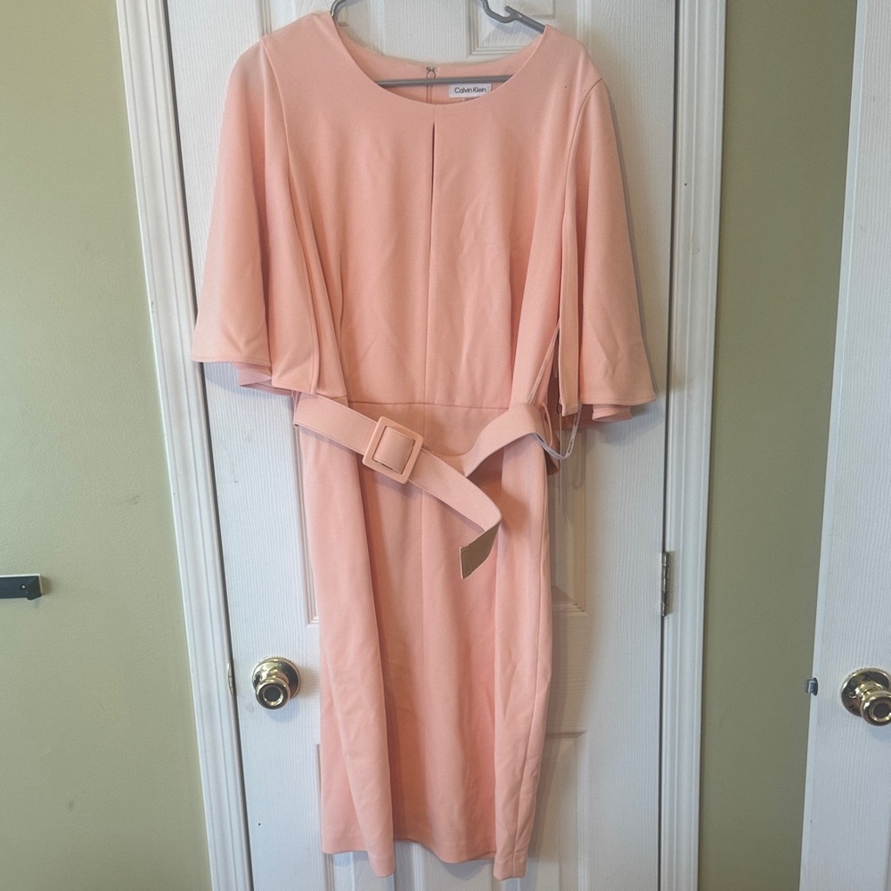 Calvin Klein Soft Pink Midi Dress